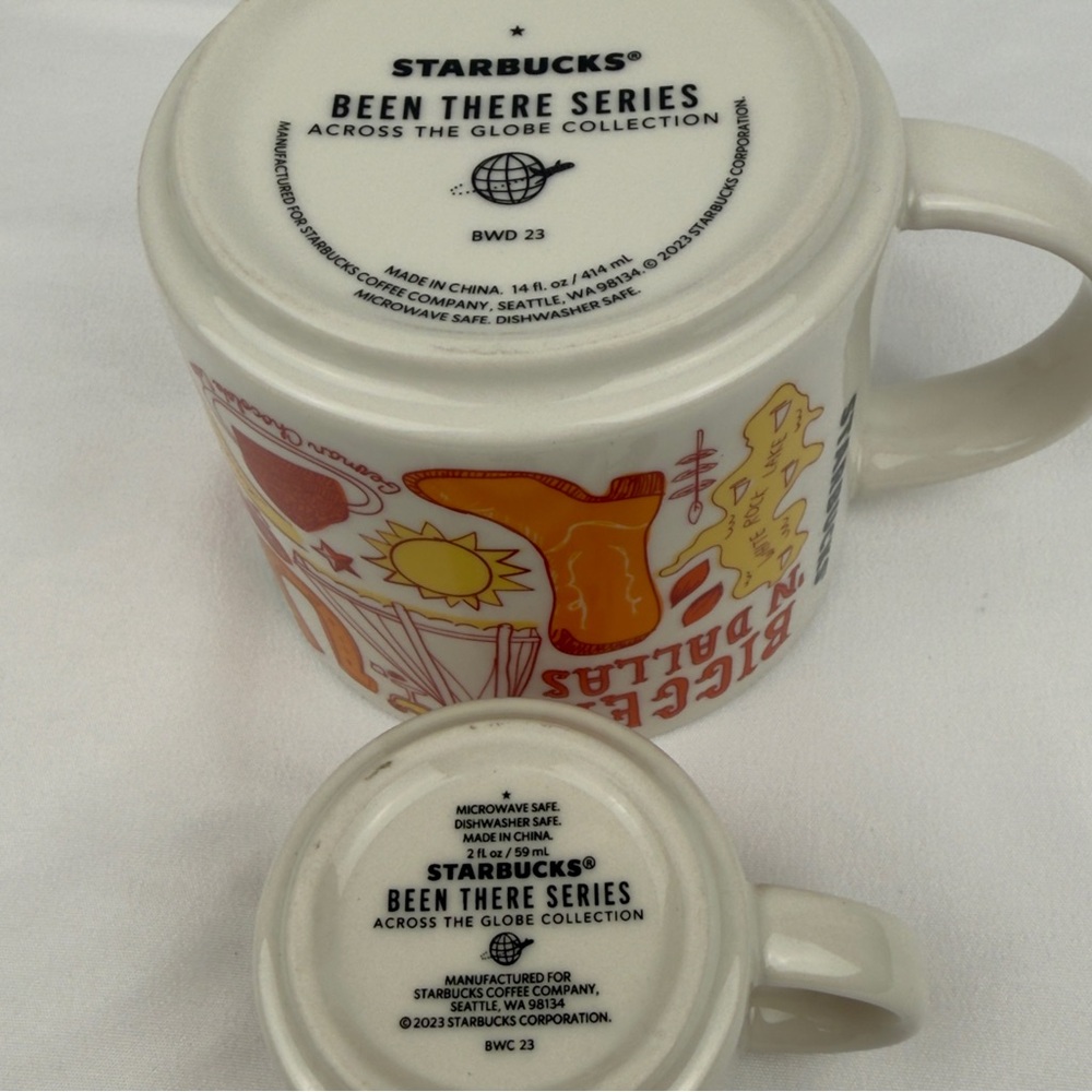 Starbucks Texas Dallas BTS Mug 14oz + Mini Demitasse Espresso Cup 2023 - Picture 9 of 9